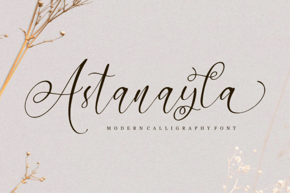 Astanayla: A Modern Calligraphy Font for Creative Branding