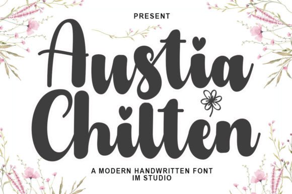Austia Chilten: A Script Font for Elegant Editorial Design