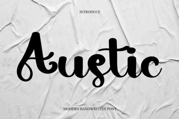 Austic: A Handwritten Font for Professional Branding