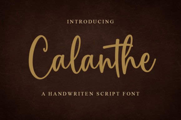 Calanthe Font for Branding Projects
