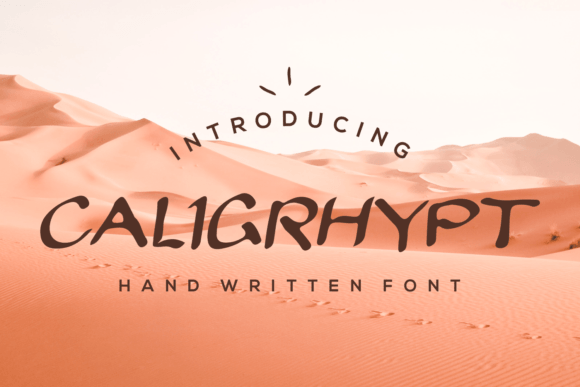 Caligrhypt: A Handwritten Font for Modern Editorial Design