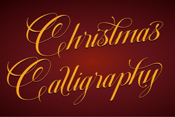 Christmas Calligraphy Font for Web Design