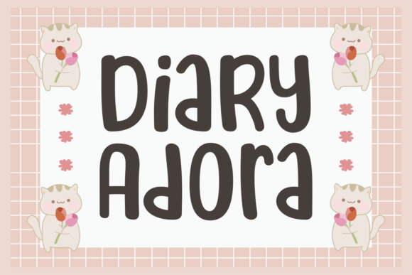 Diary Adora Font for Business Branding