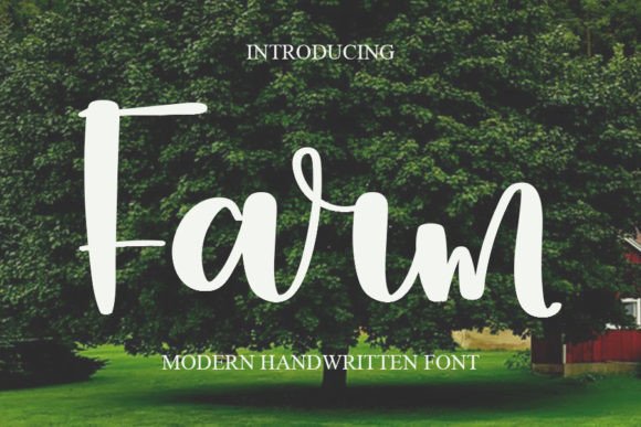 Farm Font for Handmade Creations