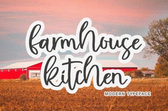 Farmhouse Kitchen Font for Brand Identity
