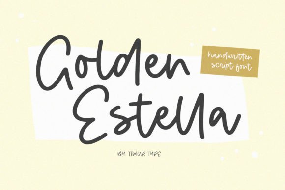 Golden Estella: A Script Font for Bold Branding and Social Media Impact