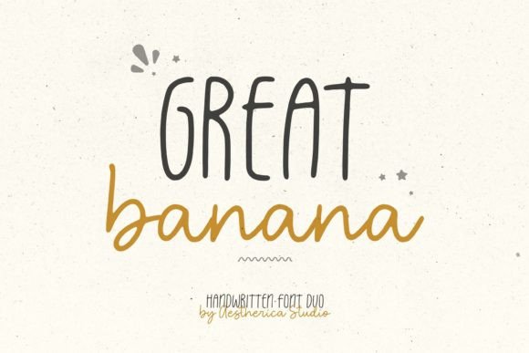 Great Banana: A Modern Handwritten Typeface for Editorial Design