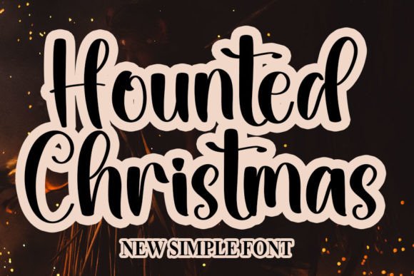 Hounted Christmas Font for Branding and Design