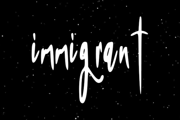 Immigrant Font for Handmade and Commercial Designs