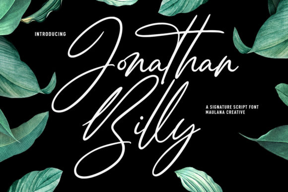 Jonathan Billy: A Professional Script Font for Small Business Branding