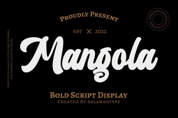 Mangola: A Bold Script Font for Branding That Feels Handwritten