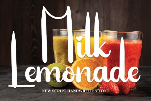 Milk Lemonade Font for Web Design Projects