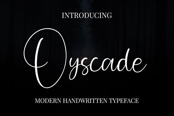 Oyscade: A Charming Script Font for Branding Projects