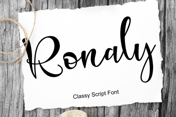 Ronaly: A Fresh Handwritten Font for Craft Creations