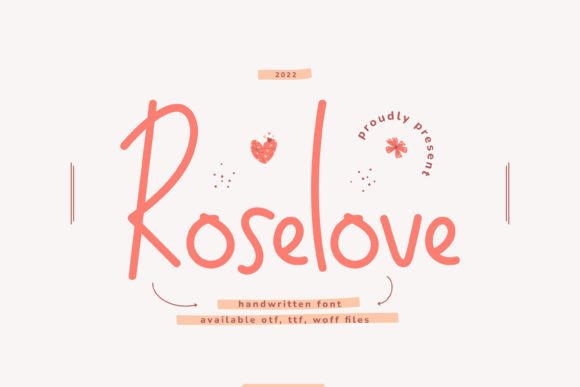 Roselove Font for Creative Marketing and Branding