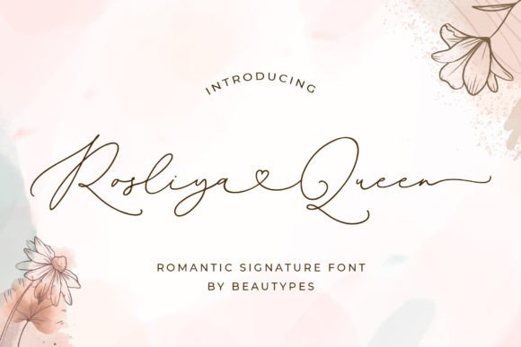 Rosliya Queen Font for Web Design