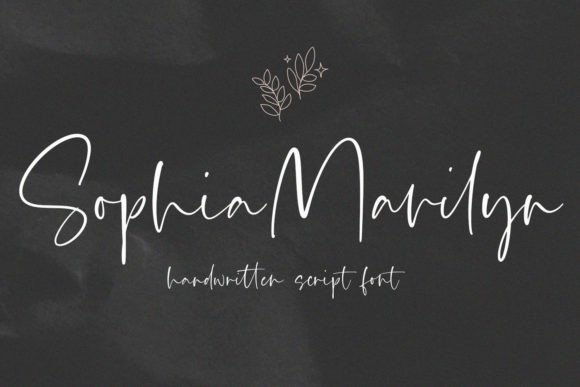 Sophia Marilyn - A Handwritten Script Font for Creative Projects