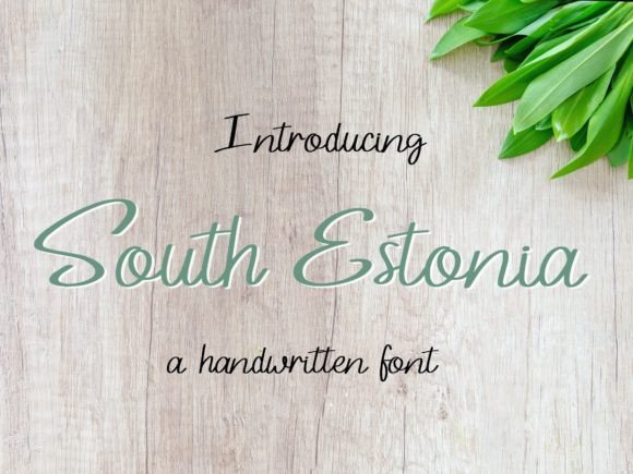 South Estonia Script Font for Handmade Creations