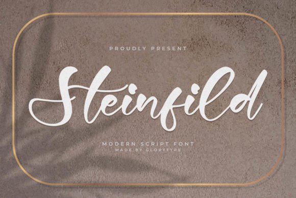 Steinfild: A Modern Script Font for Handmade Creations
