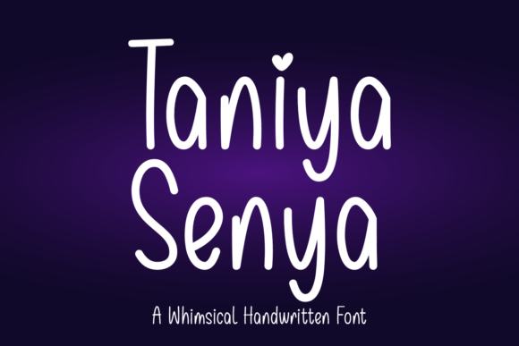 Taniya Senya: A Playful Handwritten Font for Web Design