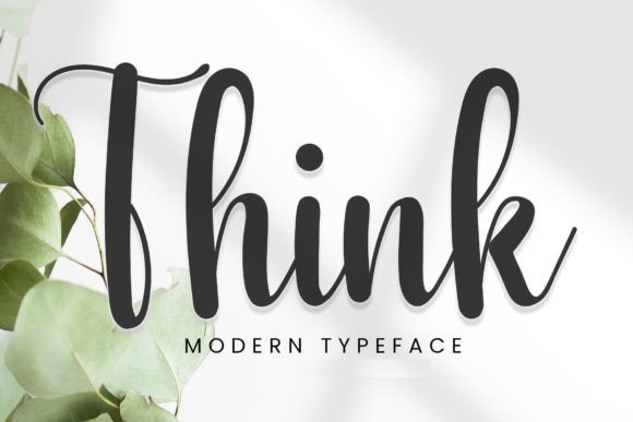 Think Font: A Delicate Script for Handmade Creations