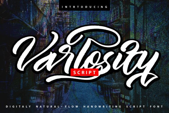 Varlosity: A Romantic Script Font for Digital Branding