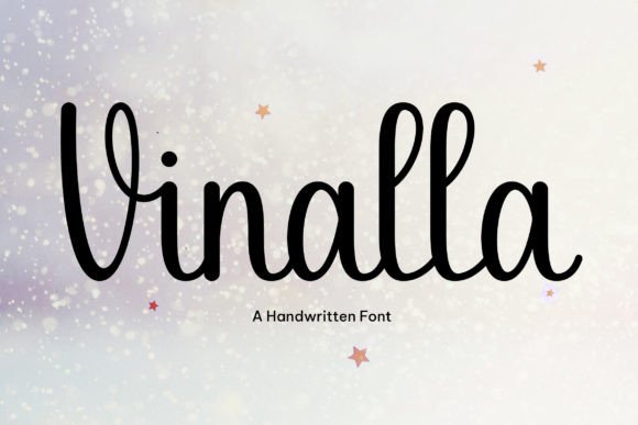 Vinalla: A Handwritten Script Font for Modern Web Design