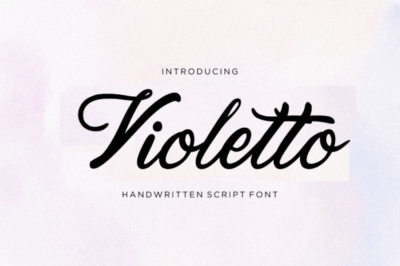 Violetto: A Handwritten Font for Craft Creations